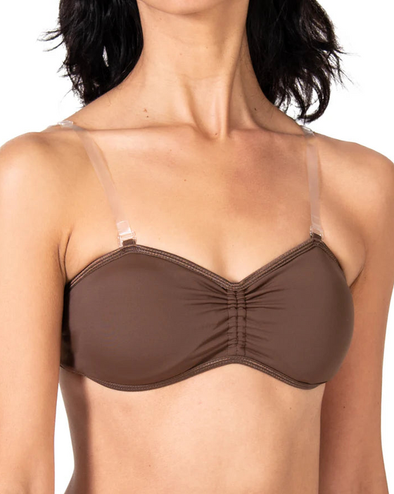 Cinched Padded Bandeau Bra