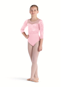  Velvet 3/4 Sleeve Leotard