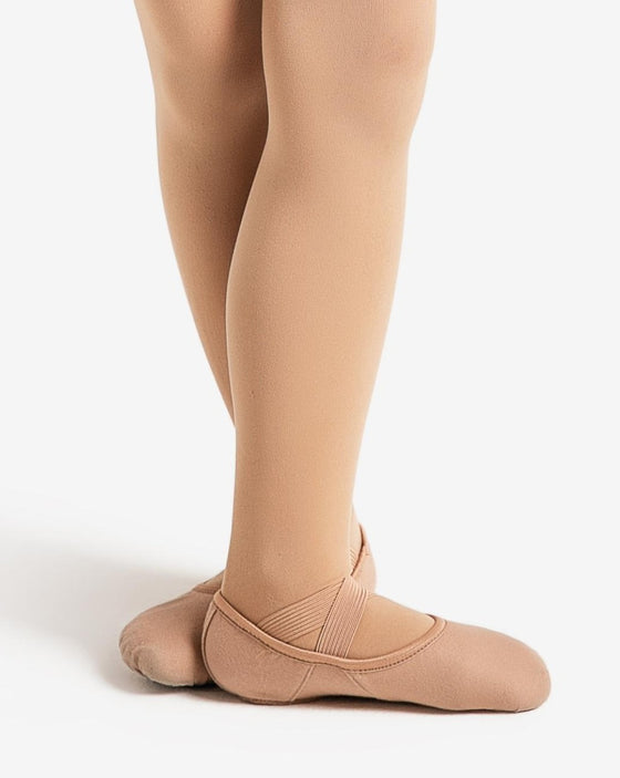 Adult Hanami Canvas Ballet Shoe in Light Suntan