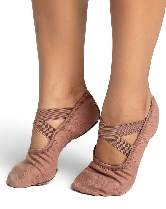 Adult Hanami Canvas Ballet Shoe in Maple