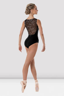  Eden Floral Boat Neck Leotard